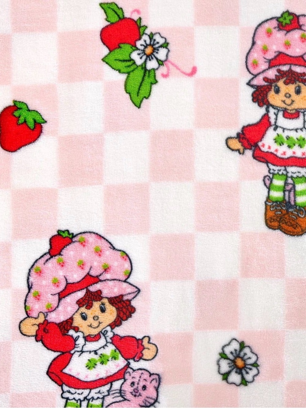 ♥️New Strawberry Shortcake Silk Touch Throw 60x70 - Picture 3 of 4